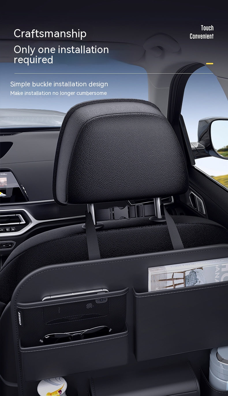 حقيبة تخزين جلدية للسيارة