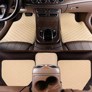 beige Car leather Floor Mat